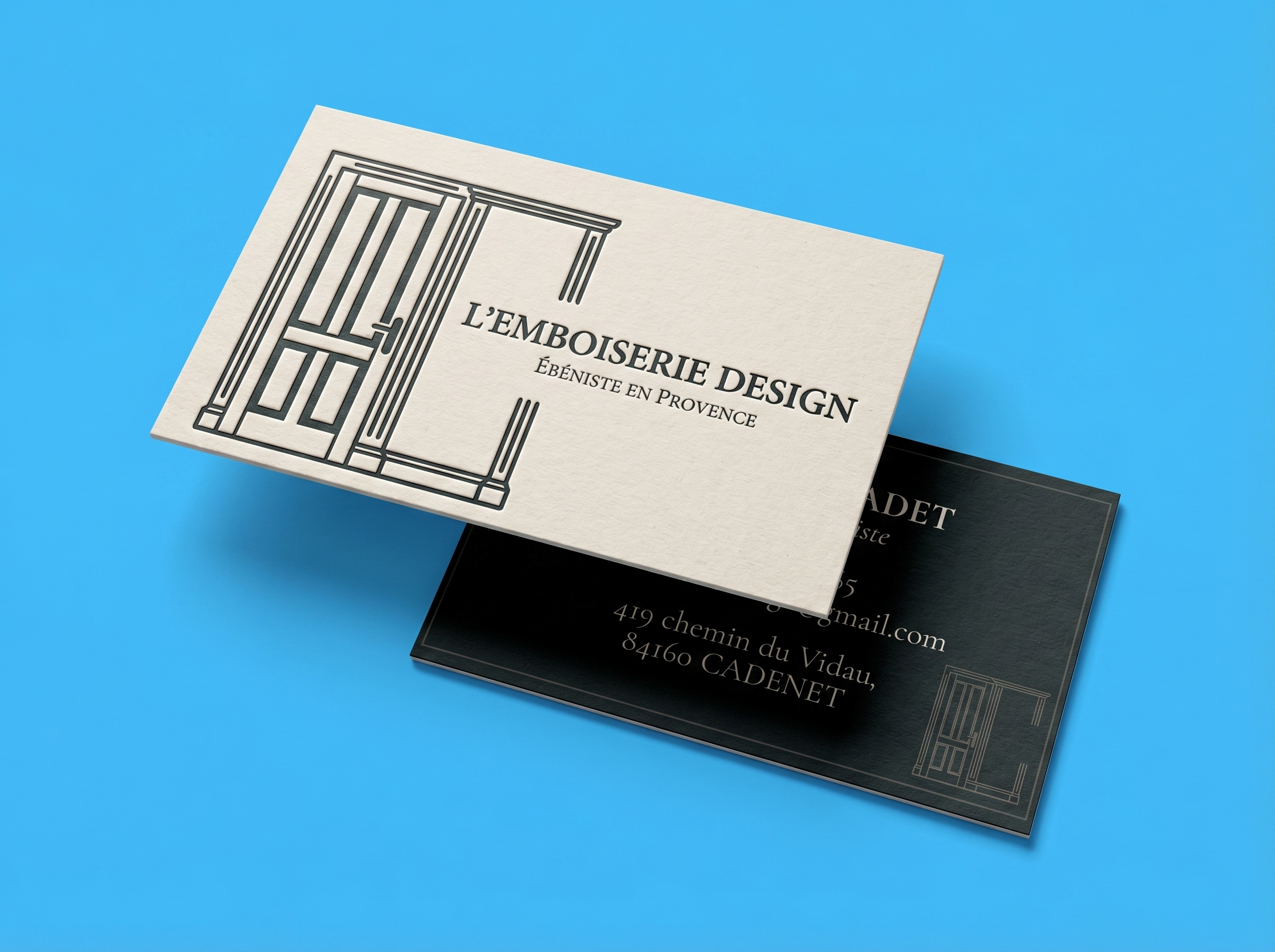 Example of complementary printed support for visual identity