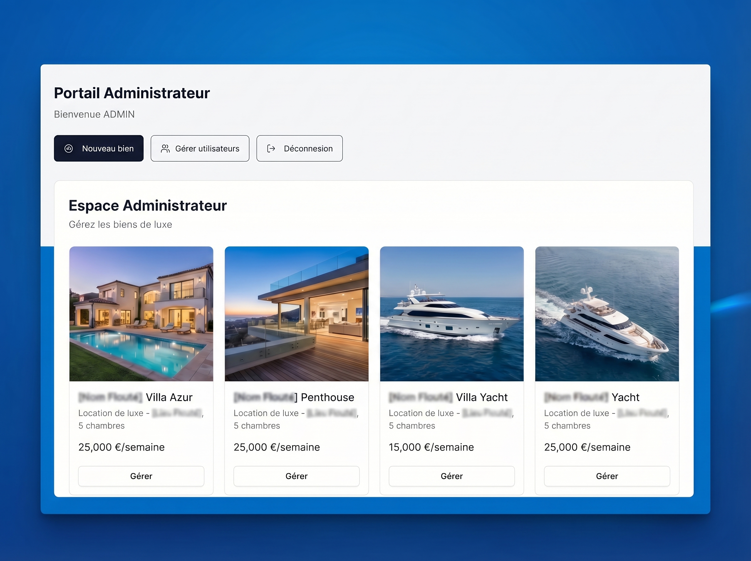 Marketplace administration interface: orders, sellers and platform management