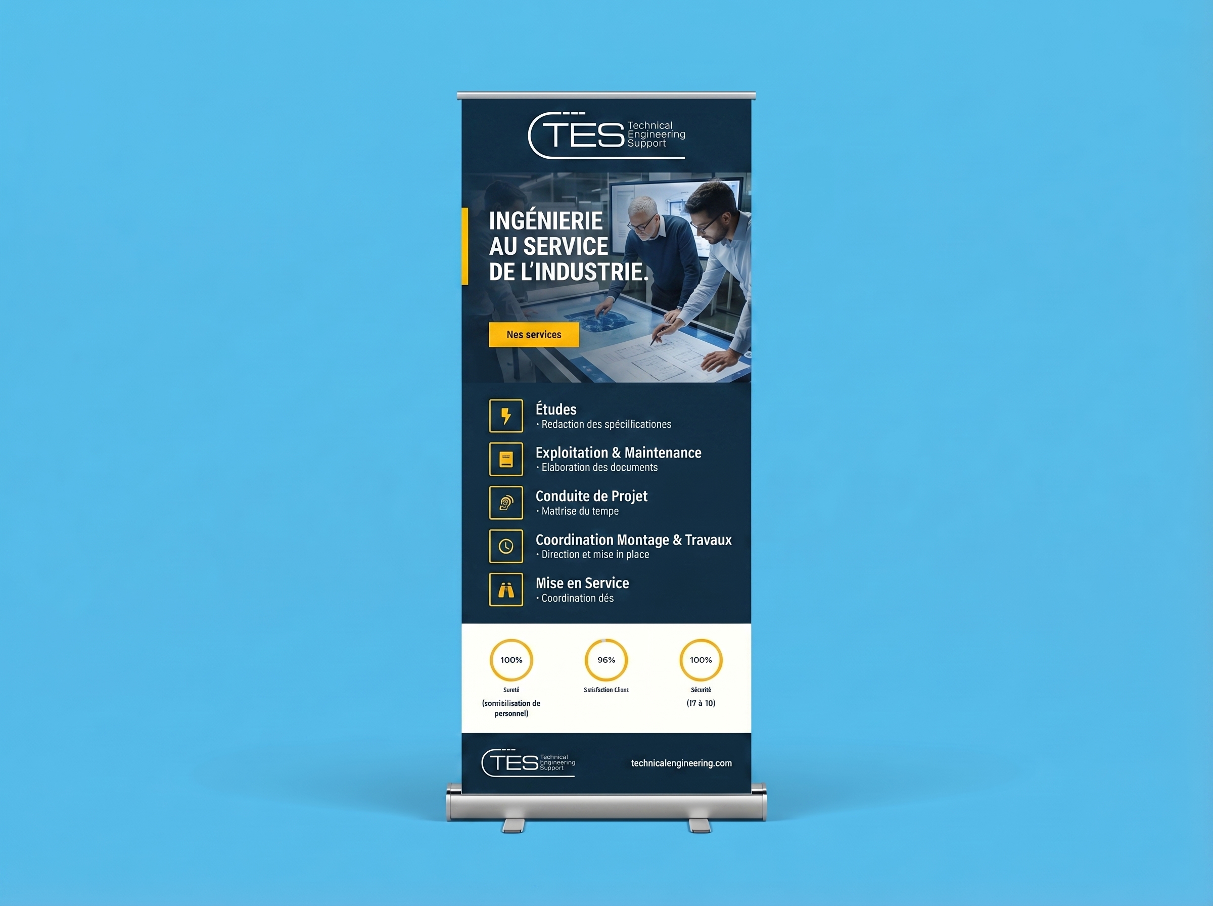 Example of event support for trade fairs and field communication